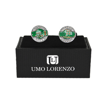 Silver-tone "Circuit Board" Brass Novelty Cufflinks CL1448 Silver-tone "Circuit Board" Brass Novelty Cufflinks CL1448