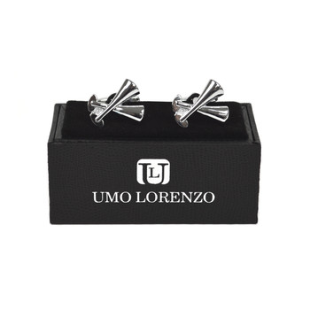 Silver-tone "Toasting Glass" Brass Novelty Cufflinks CL1450 Silver-tone "Toasting Glass" Brass Novelty Cufflinks CL1450