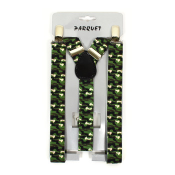 Boy's Y-Back Camo Adjustable Elastic Clip-on Suspenders BSCS1071-13 Boy's Y-Back Camo Adjustable Elastic Clip-on Suspenders BSCS1071-13