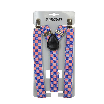 6pc Men's Y-Back American Flag Checkered Adjustable Elastic Clip-on Suspenders 6pc Men's Y-Back American Flag Checkered Adjustable Elastic Clip-on Suspenders