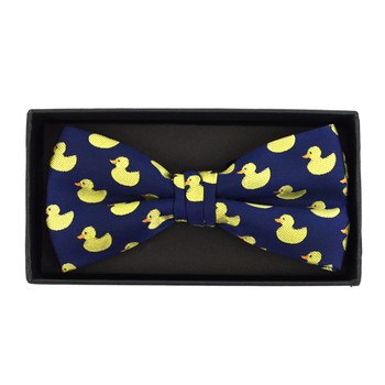 Men's Blue Duck Banded Bow Tie (NFB10026) Men's Blue Duck Banded Bow Tie (NFB10026)