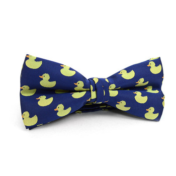 Men's Blue Duck Banded Bow Tie (NFB10026) Men's Blue Duck Banded Bow Tie (NFB10026)