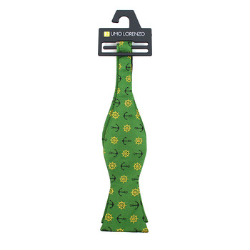 Men's Green Anchor Self-Tie Freestyle Bow Tie Men's Green Anchor Self-Tie Freestyle Bow Tie