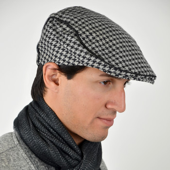 6pc Two Sizes Men's Fall/Winter Houndstooth Ivy Hat - H9413 6pc Two Sizes Men's Fall/Winter Houndstooth Ivy Hat - H9413