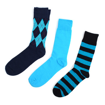 Fancy Multi Colored Socks Striped Gift Box (3 Pairs in Box) MFS1012 Fancy Multi Colored Socks Striped Gift Box (3 Pairs in Box) MFS1012