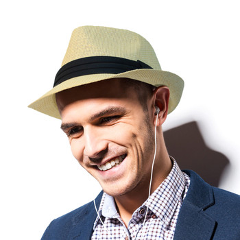 Spring/Summer Classic Style Fashion Fedora with Black Band FSS17110 Spring/Summer Classic Style Fashion Fedora with Black Band FSS17110