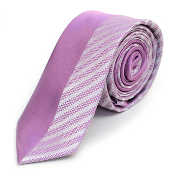 Lavender Microfiber Poly Woven 2.25" Slim Panel Tie - MPPW1609