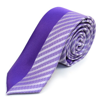 Purple Microfiber Poly Woven 2.25" Slim Panel Tie - MPPW1611 Purple Microfiber Poly Woven 2.25" Slim Panel Tie - MPPW1611