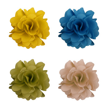 Assorted Solid Mini Bouquet Clutch Back Flower Lapel Pin 4pc Combo Set 4FLP-GD Assorted Solid Mini Bouquet Clutch Back Flower Lapel Pin 4pc Combo Set 4FLP-GD