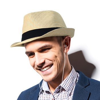Spring/Summer Woven Fashion Fedora with Black Band FSS17108 Spring/Summer Woven Fashion Fedora with Black Band FSS17108