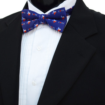 Men's I Love Texas Banded Bow Tie Men's I Love Texas Banded Bow Tie