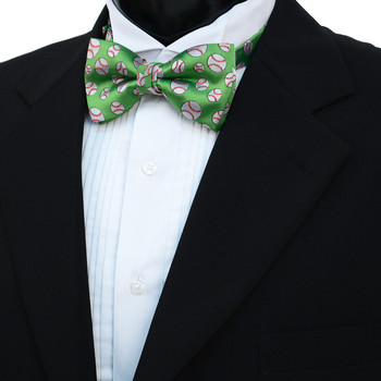 Men's Baseball Banded Bow Tie Men's Baseball Banded Bow Tie