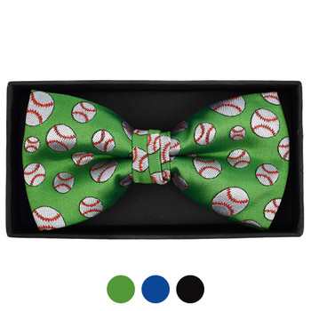 Men's Baseball Banded Bow Tie Men's Baseball Banded Bow Tie