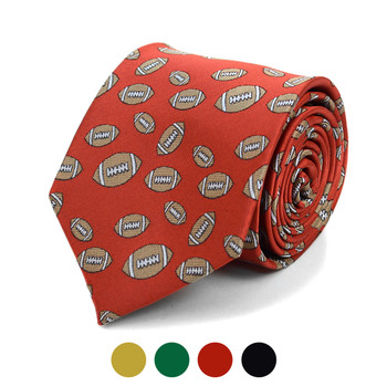 Football Pattern Novelty Tie Football Pattern Novelty Tie