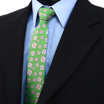 Baseball Pattern Novelty Tie Baseball Pattern Novelty Tie