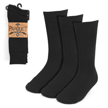Assorted Pack (3 Pairs) Men's Solid Black Fancy Dress Socks 3PKS-DRSY10 Assorted Pack (3 Pairs) Men's Solid Black Fancy Dress Socks 3PKS-DRSY10