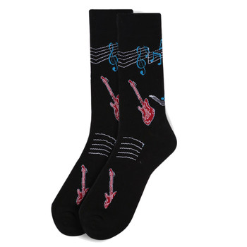Men's Guitar & Music Notes Novelty Socks NVS1732