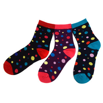 3 Pairs Assorted Pack Women's Crew Socks 3PKS-WCS1 3 Pairs Assorted Pack Women's Crew Socks 3PKS-WCS1