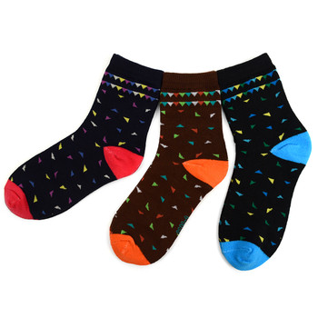 3 Pairs Assorted Pack Women's Crew Socks 3PKS-WCS2 3 Pairs Assorted Pack Women's Crew Socks 3PKS-WCS2