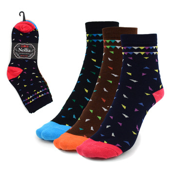 3 Pairs Assorted Pack Women's Crew Socks 3PKS-WCS2 3 Pairs Assorted Pack Women's Crew Socks 3PKS-WCS2