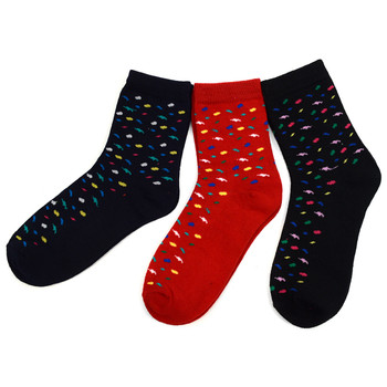 3 Pairs Assorted Pack Women's Crew Socks 3PKS-WCS7 3 Pairs Assorted Pack Women's Crew Socks 3PKS-WCS7