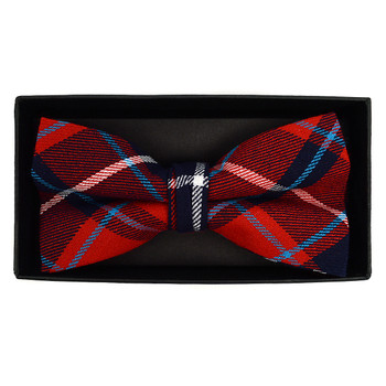 Men's Plaid Flannel Cotton Banded Bow Tie NFB1637 Men's Plaid Flannel Cotton Banded Bow Tie NFB1637