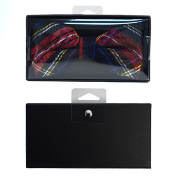 Men's Plaid Flannel Cotton Banded Bow Tie NFB1640 Men's Plaid Flannel Cotton Banded Bow Tie NFB1640