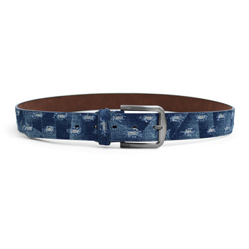 12pc Twin-Pack Assorted Men's Jean Washed Denim Belts MJB1701 12pc Twin-Pack Assorted Men's Jean Washed Denim Belts MJB1701