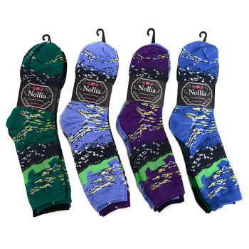 4-Packs (3 pairs/pack) Women's Abstract Landscape Novelty Socks 3PKSWCS-696 4-Packs (3 pairs/pack) Women's Abstract Landscape Novelty Socks 3PKSWCS-696