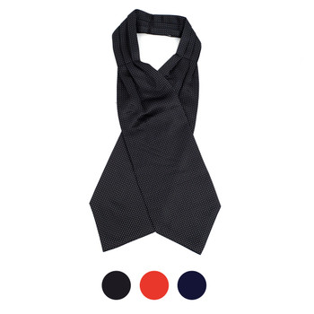 Dots Pattern Microfiber Poly Woven Ascot With Hooks - PPA1715 Dots Pattern Microfiber Poly Woven Ascot With Hooks - PPA1715