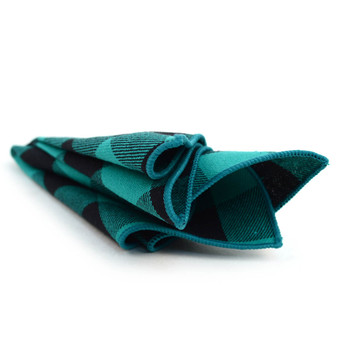 12pc Classic 100% Cotton Plaid Checkered Pocket Square Handkerchiefs - CH1718/30