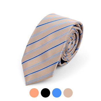 Striped Microfiber Poly Woven 2.25" Slim Tie - MPWS5905 Striped Microfiber Poly Woven 2.25" Slim Tie - MPWS5905