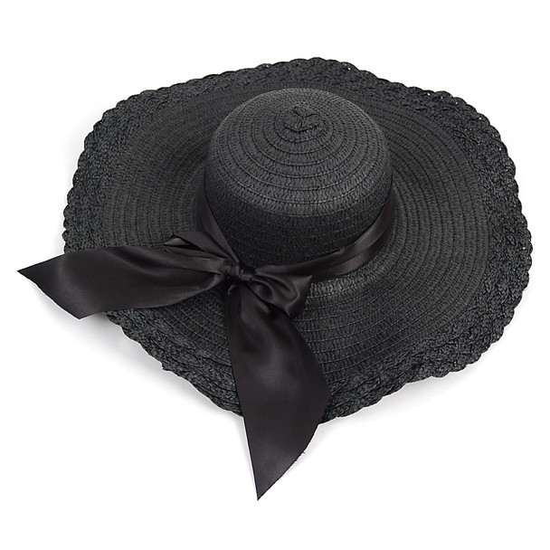 Women's 5" Brim Bow Floppy Hat LFH1116