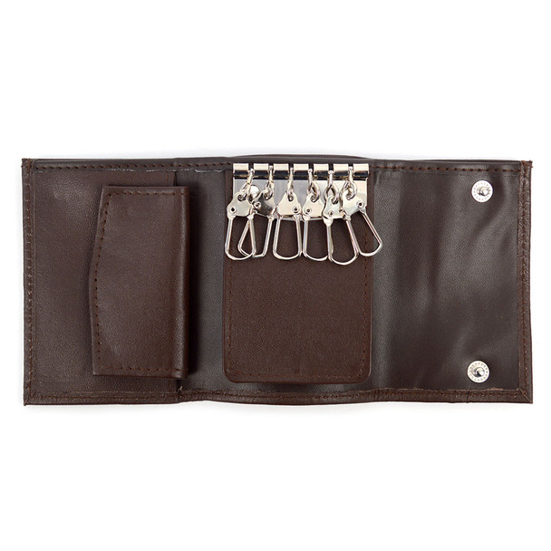 Genuine Leather Key Case Tri-Fold Wallets - 57