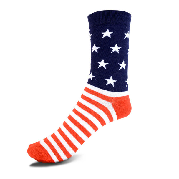 3 Pairs Pack Women's American Flag Socks - 3PKS-WAF