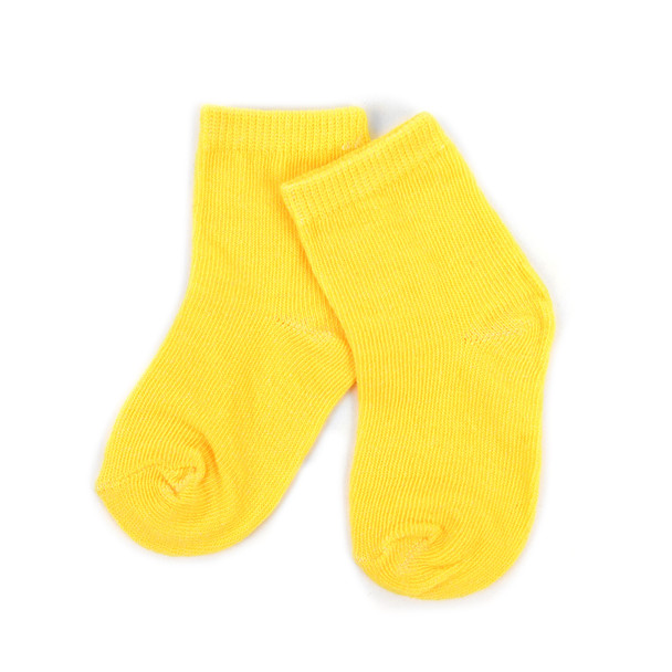 6 Pairs Assorted Solid Color Infant Socks 0-3 Yrs - GSS12ASST03