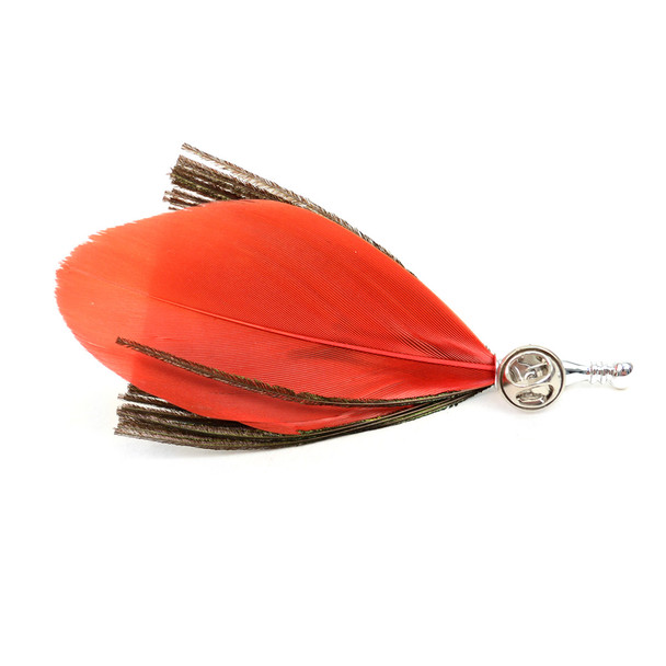 Men's Peacock Feather Clutch Back Lapel Pins - FLP1805
