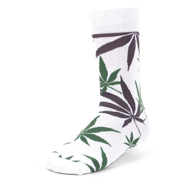 Marijuana Leaf Cannabis Novelty Crew Socks - NVS1801-05