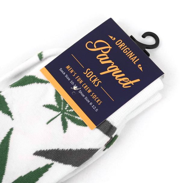 Marijuana Leaf Cannabis Novelty Crew Socks - NVS1801-05