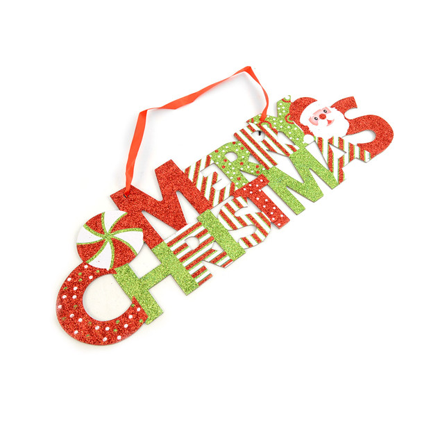  Merry Christmas Glitter Wall Hanging Indoor Sign - XWDC5303