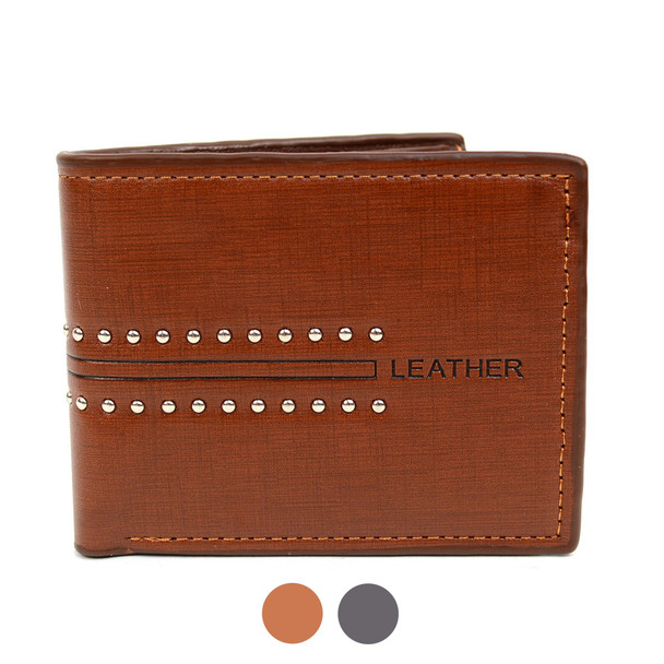 Bi-Fold  Leather Men's Wallet - MLW5195