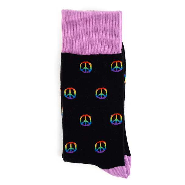 Men's Peace Sign Novelty Socks - NVS1901