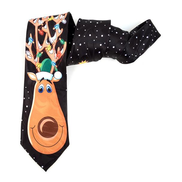 Men's Poly Woven Jacquard Christmas Neckties - XMT1807