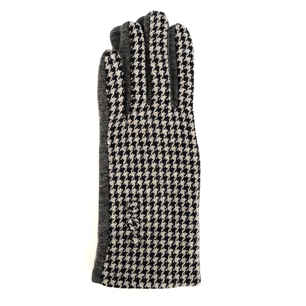 Houndstooth Touch Screen Women's Gloves - LWG22