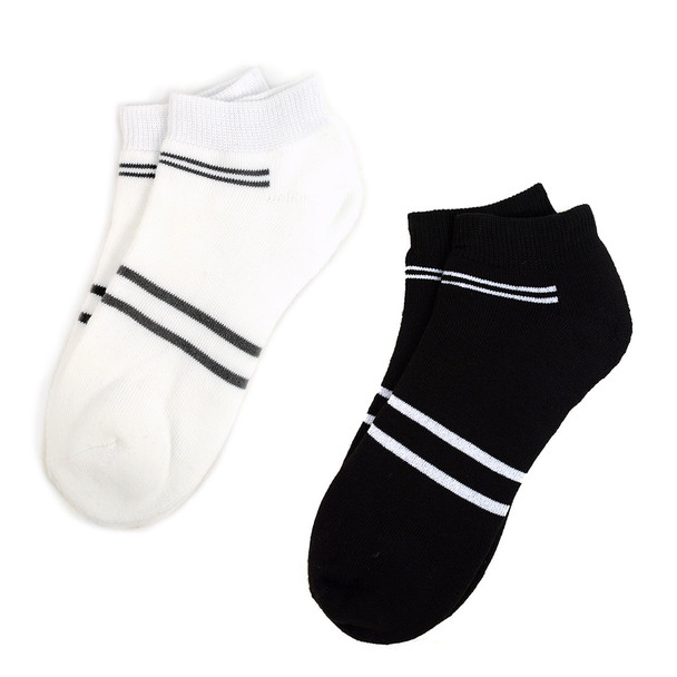 6 Pairs Pack  Men's Athletic Cushion Socks - A6PK/BW