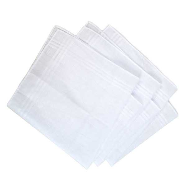 Case Pack Deal Men's White Handkerchiefs - PH003-Case
