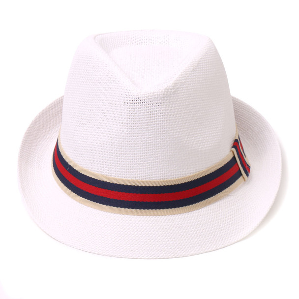 Men's Fedora Hat with Striped band - H180603