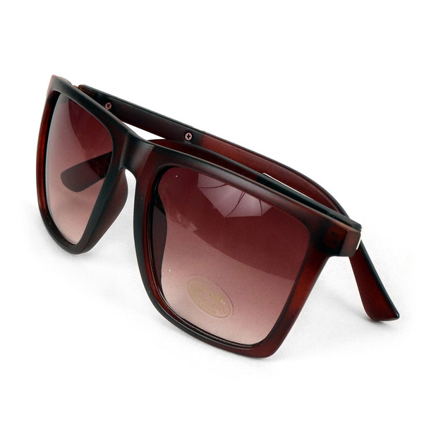 Brown Rectangular Sunglasses - MSG1006