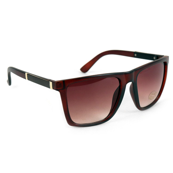 Brown Rectangular Sunglasses - MSG1006