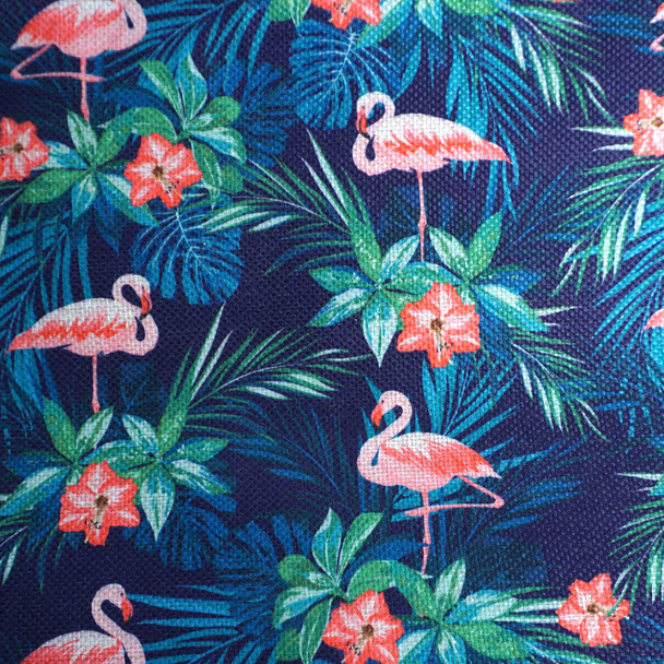 Tropical Leaves & Flamingo Ladies Tote Bag - LTBG1237